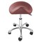 Saloniture Professional Ergonomic Saddle Stool - Adjustable Hydraulic Seat, Rolling Spa Salon, Massage, and Medical Office Chair with Swivel Wheels